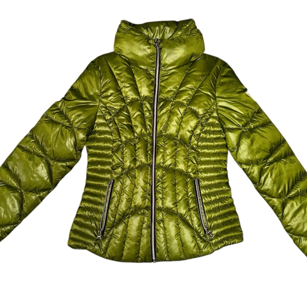 Ladies GUESS Green Quilted Puffer Coat – Women’s Medium